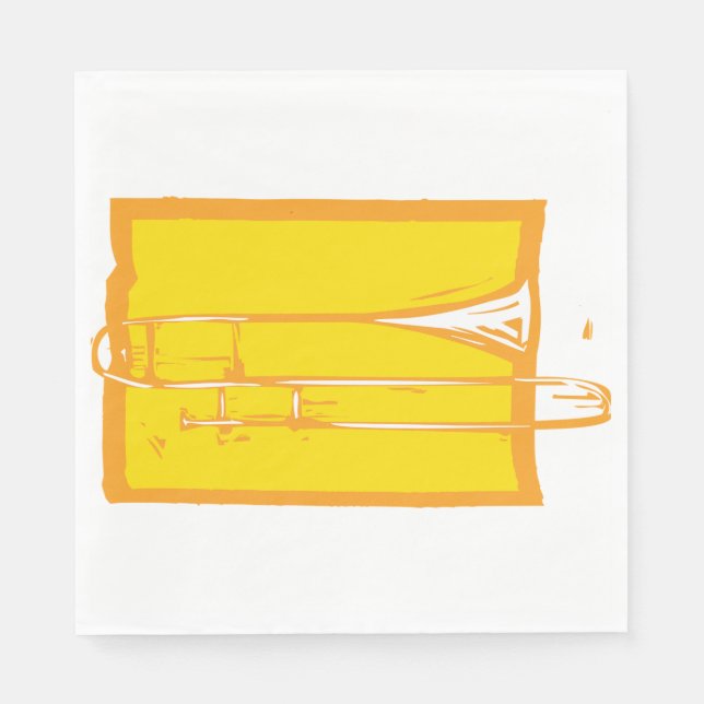 Trombone Paper Napkins Serviette (Vorderseite)