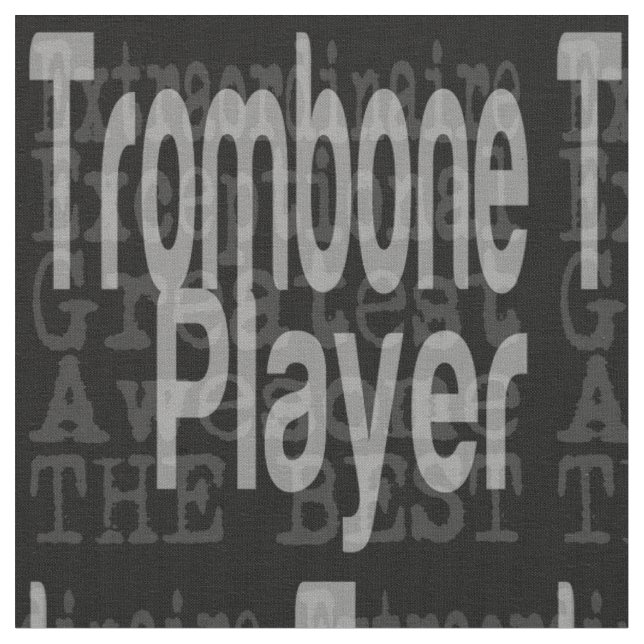 Trombone Player Extraordinator Stoff (Nahaufnahme)