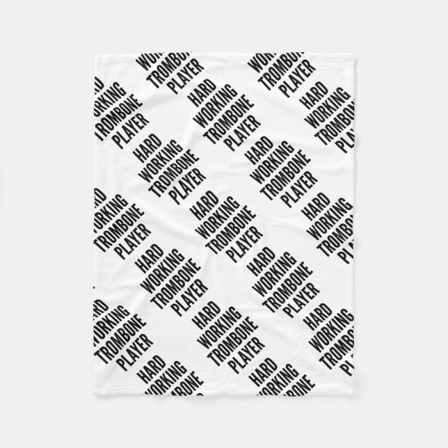 Trombone-Player Fleecedecke (Vorderseite)