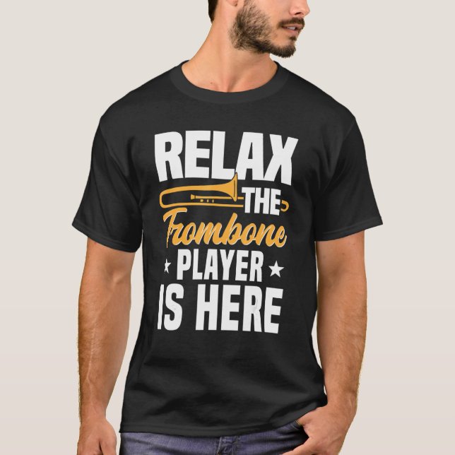 Trombone-Player-Messinginstrument T-Shirt (Vorderseite)