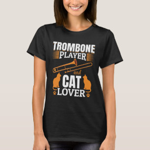 Trombone-Player und -Katzenklatsche T-Shirt