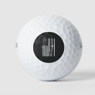 Trombone Player USA Patriotic American 4. Juli Golfball