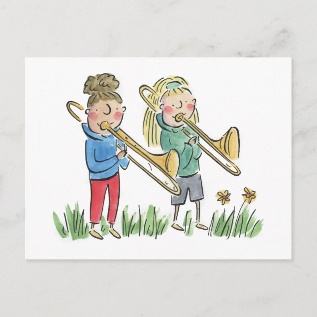 Trombone Postkarte (Vorderseite)
