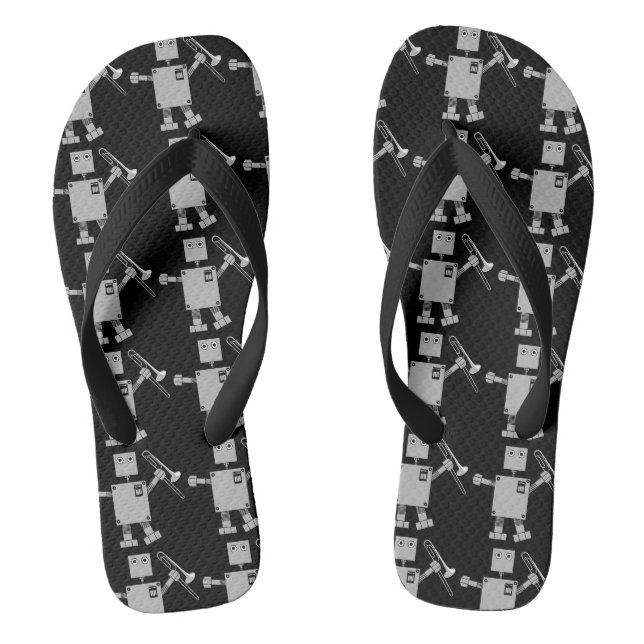Trombone Robot Flip Flops (Fußbett)