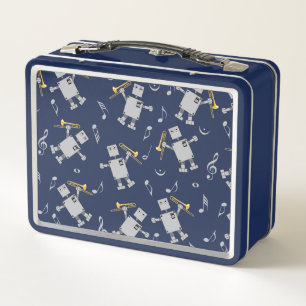 Trombone Robot Metall Brotdose