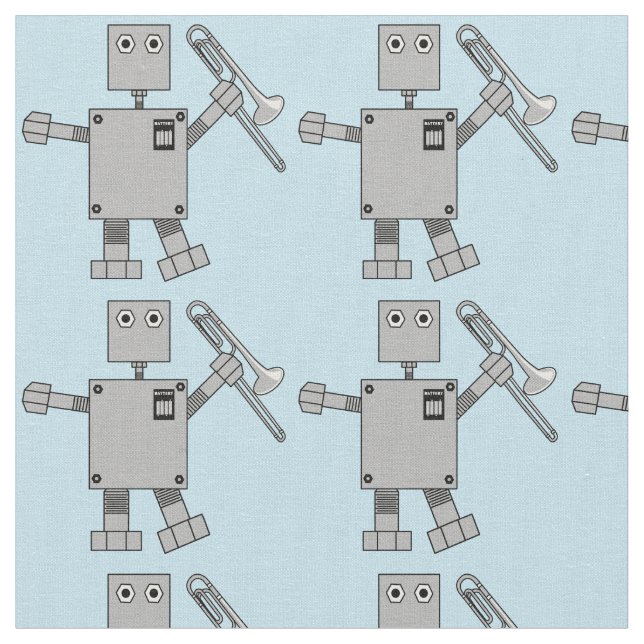 Trombone Robot Stoff (Nahaufnahme)