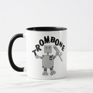 Trombone-Roboter-Text Tasse