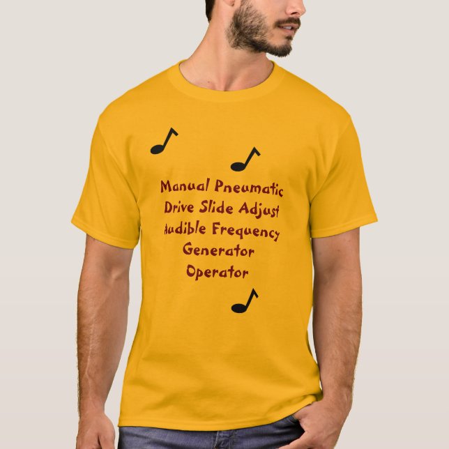 Trombone-Spieler-Felsen! T-Shirt (Vorderseite)