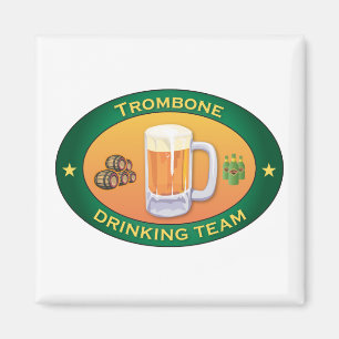 Trombone-trinkendes Team Magnet