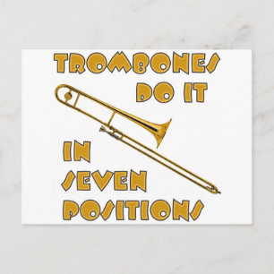 Trombone tun es an 7 Stellen Postkarte