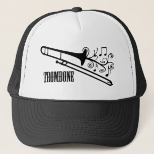 Trombone-vektorentwurf Truckerkappe
