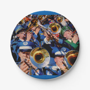 Trombonepöbelalias Band-Aussenseiter wild gegange Pappteller