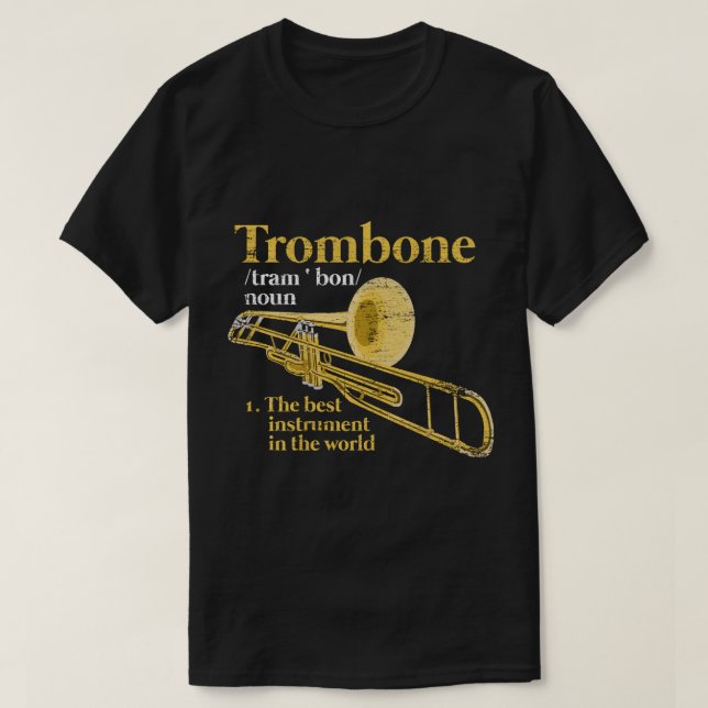 Trombonist Gift Idee Marching Band Definition Trom T-Shirt (Design vorne)