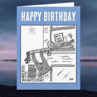 Trombonist verstaucht sein Abwasch. Geburtstag