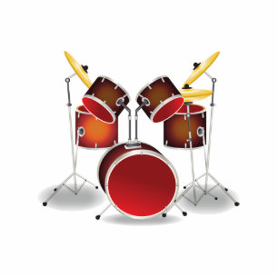 Trommel-Ausrüstung Fotoskulptur Magnet