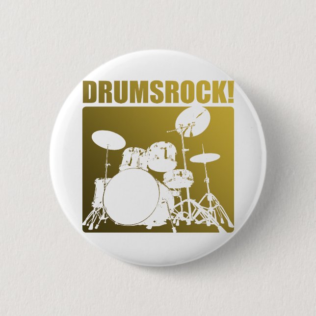Trommel-Felsen! Button (Vorderseite)