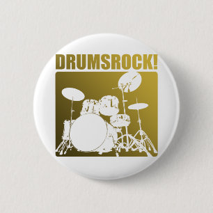 Trommel-Felsen! Button