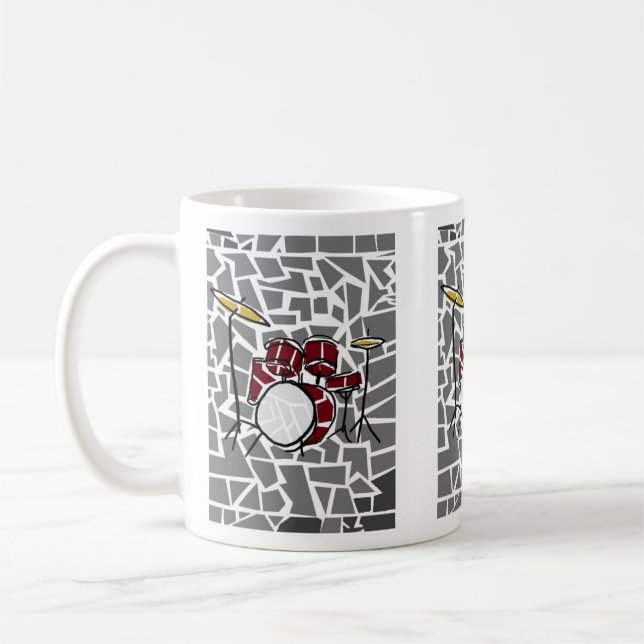 Trommel-Kaffee-Tasse Kaffeetasse (Links)