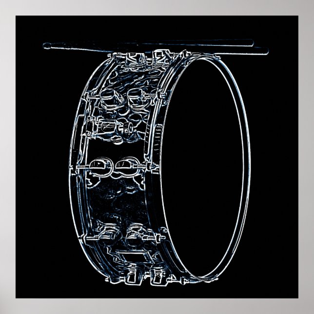 Trommel oder Drummer-Poster Poster (Vorne)