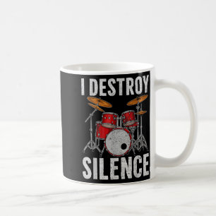 Trommel Perkussionist Trommler Ich zerstöre Stille Kaffeetasse
