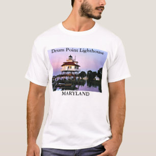 Trommel-Punkt-Leuchtturm, Maryland-T - Shirt
