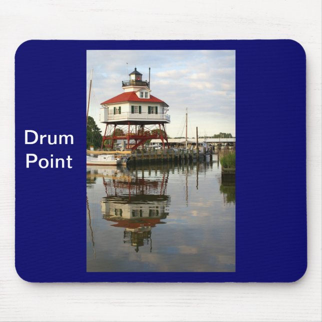 (Trommel-Punkt-Leuchtturm Mousepad (Vorne)