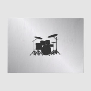 Trommel-Set-Musik-Entwurf Seidenpapier