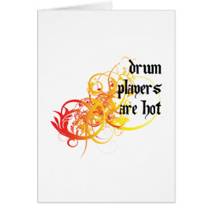 Trommel-Spieler sind heiß