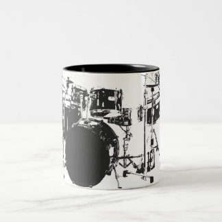 Trommel-Tasse Zweifarbige Tasse
