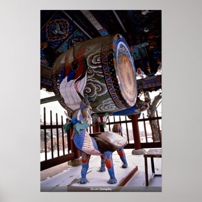 Trommel (Tempel) Poster (Vorne)