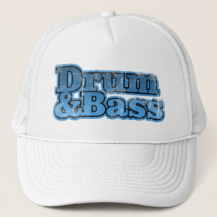 Trommel und Bass-Blau Truckerkappe