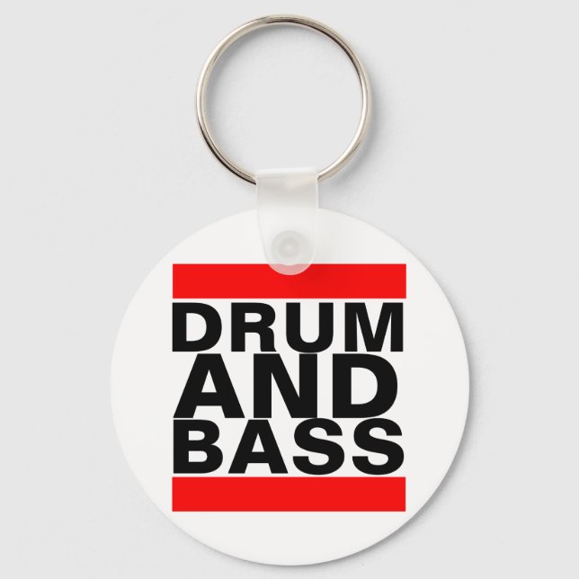Trommel und Bass Schlüsselanhänger (Vorderseite)