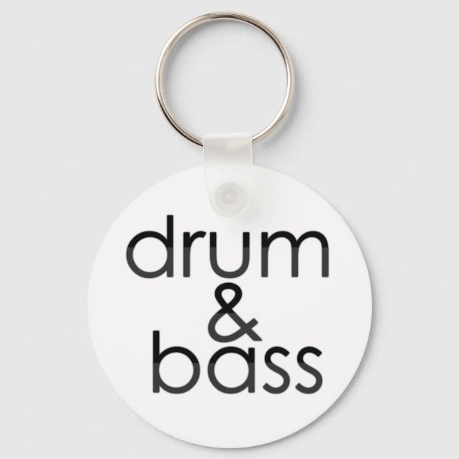 Trommel und Bass Schlüsselanhänger (Vorderseite)