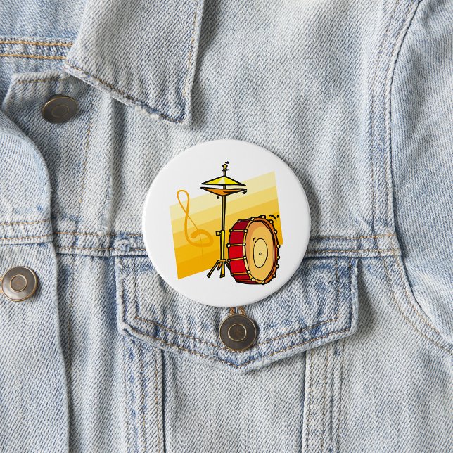 Trommel- und Beckenmusik Schlagkunst Button (Von Creator hochgeladen)