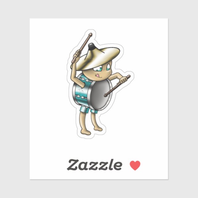 Trommelfell Aufkleber (Blatt)