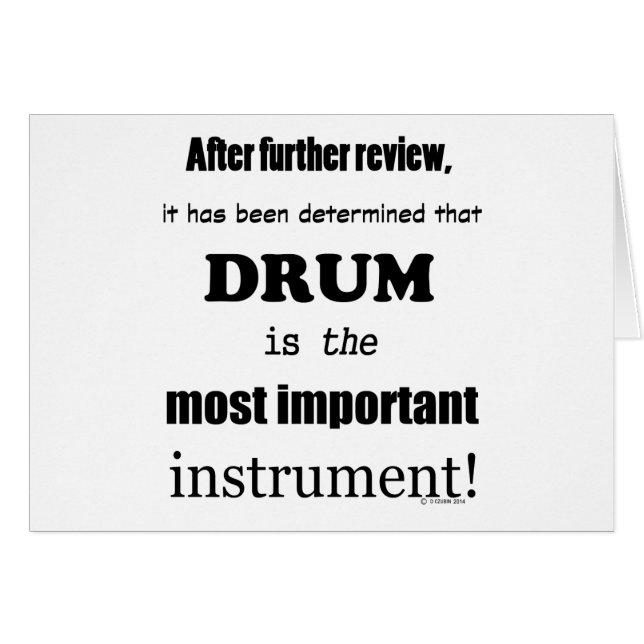 Trommelinstrument von größter Bedeutung (Vorderseite (Horizontal))