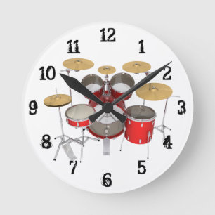 Trommelkit:Wall-Uhr Runde Wanduhr