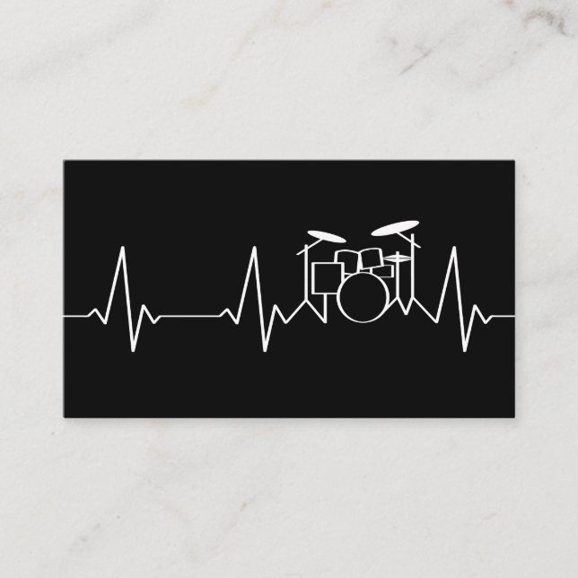 Trommellehrer Visitenkarte (Vorderseite)