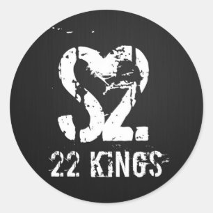 Trommellogo Runder Aufkleber