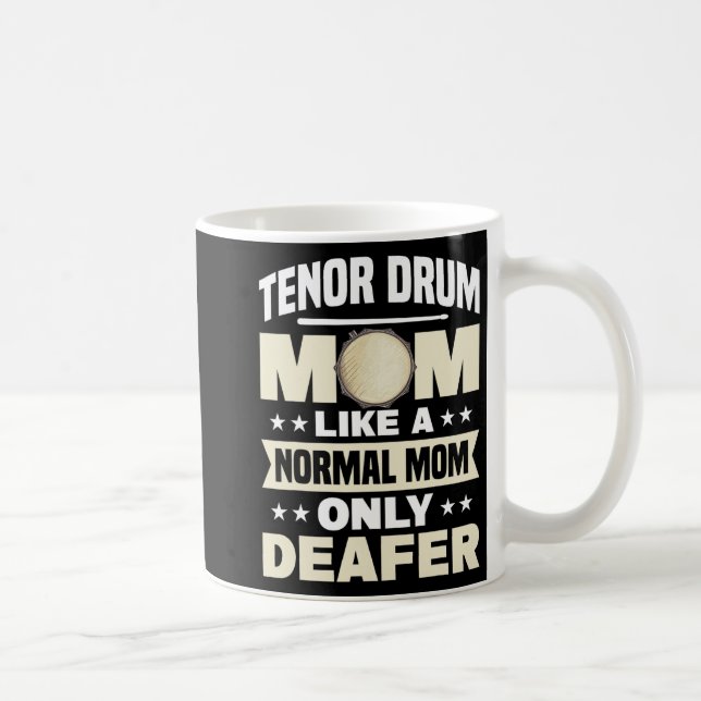 Trommelmütter Mama Marching Band Mütter Day Drumme Kaffeetasse (Rechts)