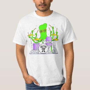 Trommeln des Krake-T-Shirts T-Shirt