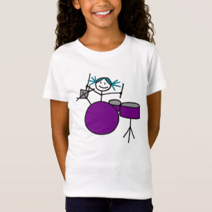 Trommeln des Mädchen-T-Shirts T-Shirt