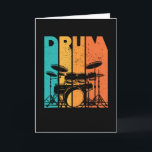 Trommeln | Drumming Lover Drummer Gift Karte<br><div class="desc">Eine perfekte Geschenkidee für Schlagzeuger mit coolem Drum-Design. Ein ideales Geschenk für Schlagzeugermusiker,  die Schlagzeug in einer Band spielen oder Schlagzeug spielen lernen.</div>