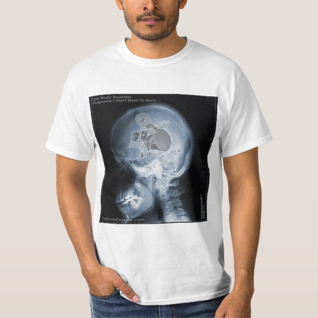 Trommeln im Kopf - Trommeln T-Shirt (Vorderseite)