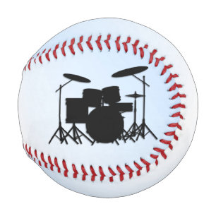 Trommeln Musik Design Blau Baseball