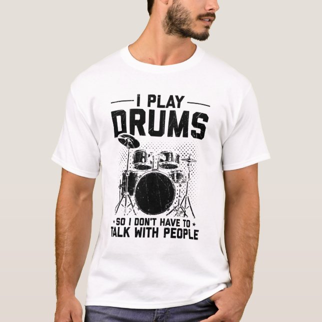 Trommeln | Musikinstrument Drummer Gift T-Shirt (Vorderseite)