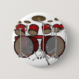 Trommeln:Red Drum Kit: 3D-Modell: Button
