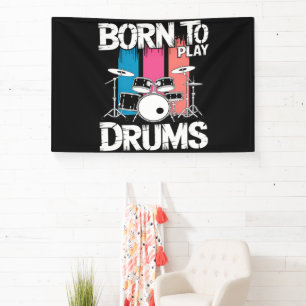 Trommeln spielen geboren banner