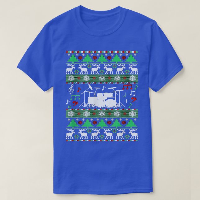 Trommeln Ugge Weihnachts Weihnachtskrüge für Drumm T-Shirt (Design vorne)