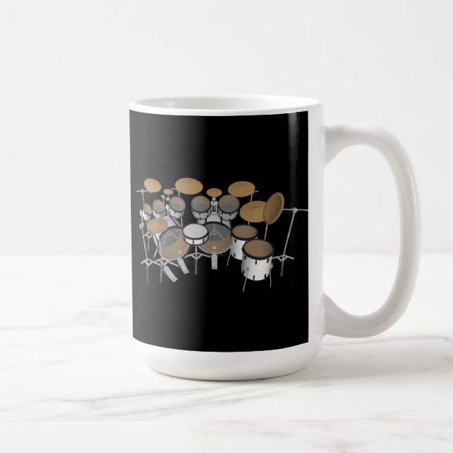 Trommeln: White Drum Kit: 3D-Modell: Tasse (Rechts)